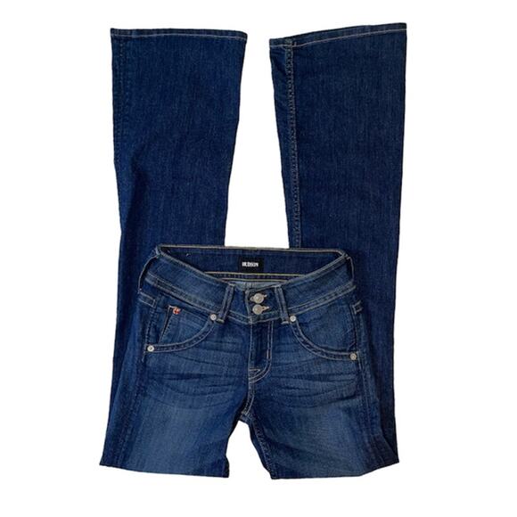 Hudson Mid Rise Signature Blue Denim Boot Cut Jeans Size 24 - Picture 5 of 16